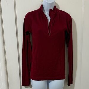 Move by H&M Women's Burgundy Long Sleeve Sport Top